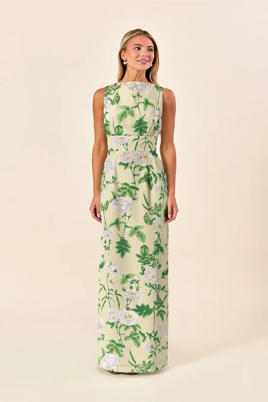 Sabrina Bodice with Brunch Skirt in Camellia Jacquard Alice Blue