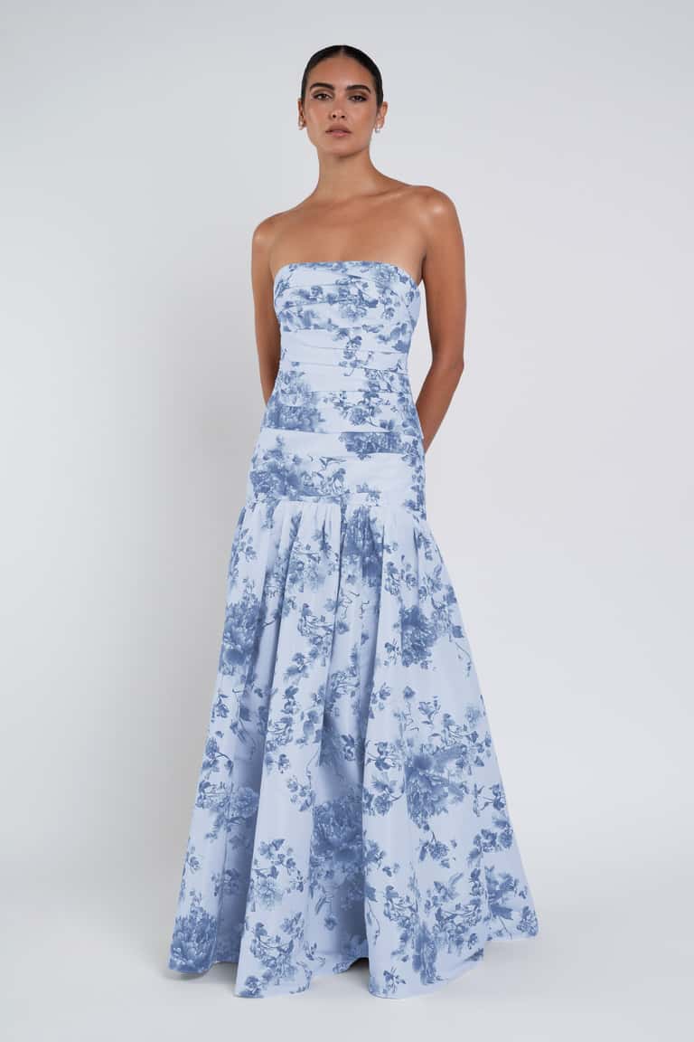 peony bridesmaid dress Leely Women Dusty Blue A Line Bridesmaid Dress Chiffon Convertible Maternity  Wedding Guest Dress – leelyuk