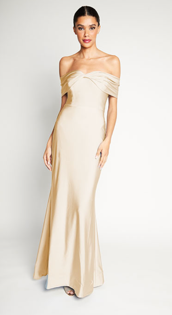 Bari Jay Bridesmaid Dress 2361 Champagne