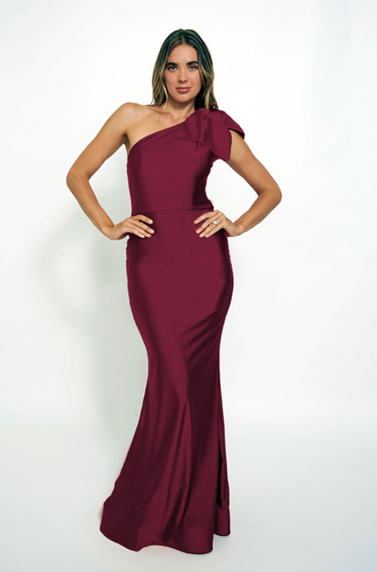 Bari Jay Bridesmaid Dress 2414 Sangria