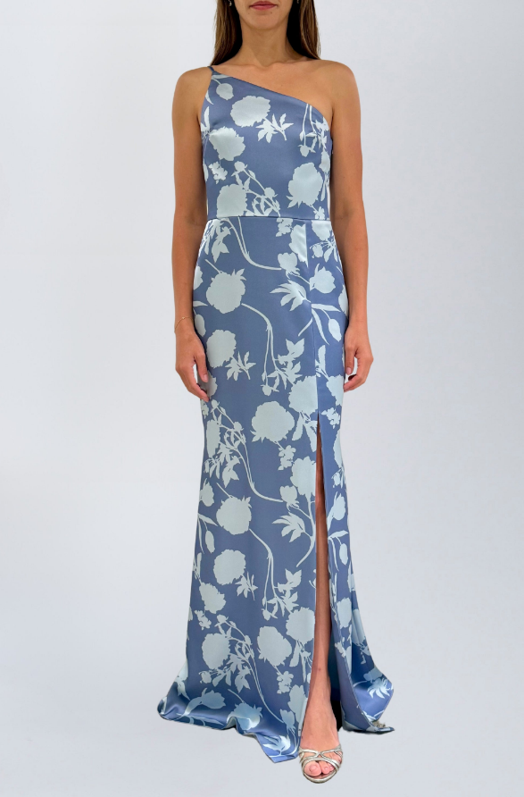 Amsale Bridesmaid Dress Jesse GB319R Ice-Multi