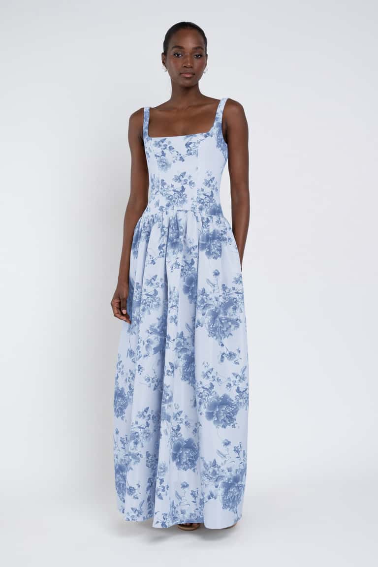 Jenny Yoo Bridesmaid Dress Shelby Print Peony Garden Whisper Multi Jenny Yoo Bridesmaid Dress Shelby Print Peony Garden Whisper Multi