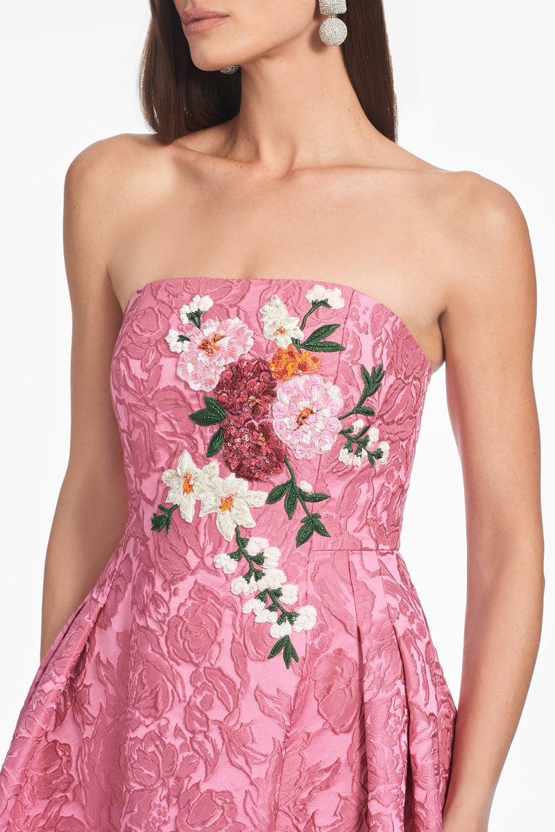 Sachin & Babi Belle Gown in Pink Serenade | Bella Bridesmaids