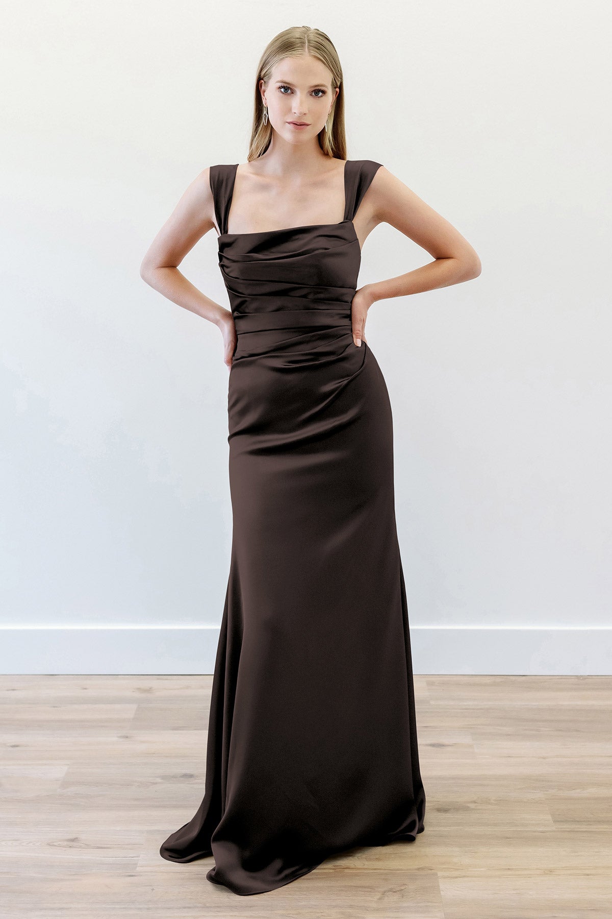 Watters Bridesmaid Dress Mateo 3403 Cocoa