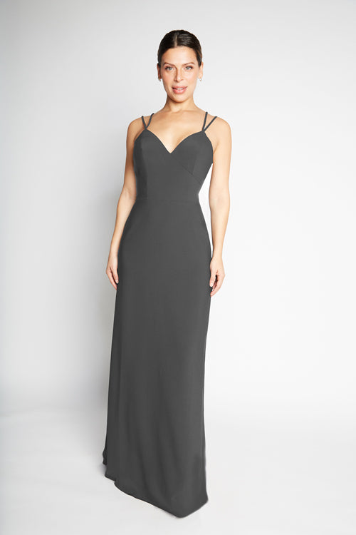 Bari Jay Bridesmaid Dress 2365 Dark Grey Bari Jay Bridesmaid Dress 2365 Dark Grey