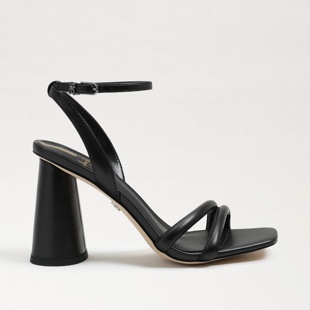 Kia Block Heel Sandal in Black Leather | Bella Bridesmaids Kia Block Heel Sandal in Black Leather | Bella Bridesmaids