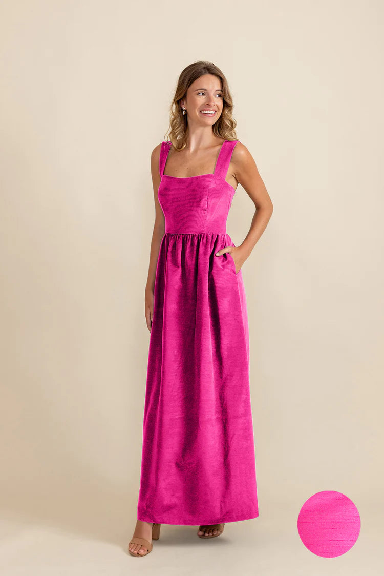 Beckett Bodice with Gathered Skirt in Shantung Lilac