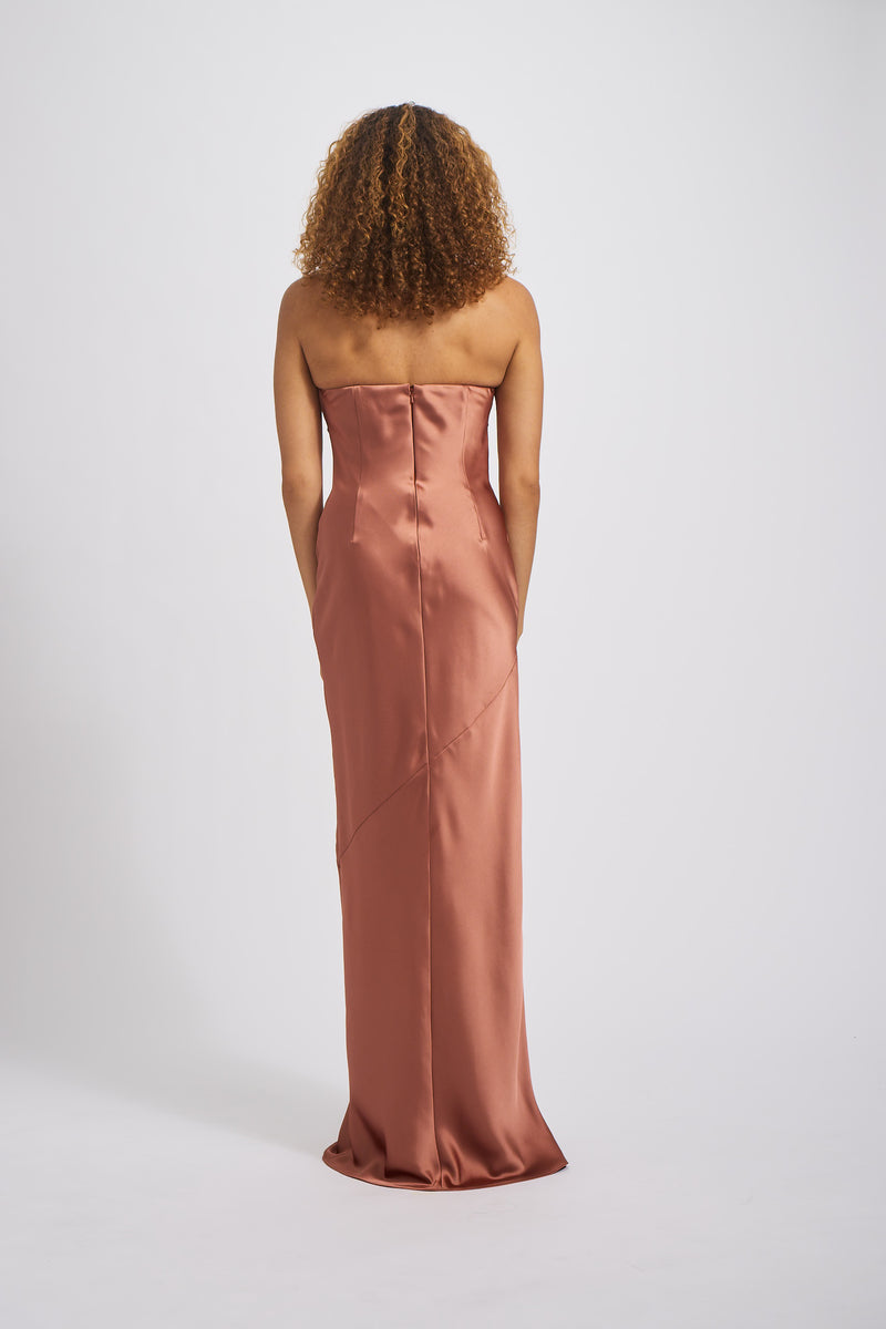Amsale Bridesmaid Dress Inara GB302S Truffle