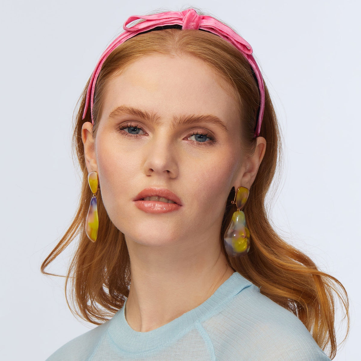 PINK BARDOT RIBBON HEADBAND | Bella Bridesmaids display picture 2