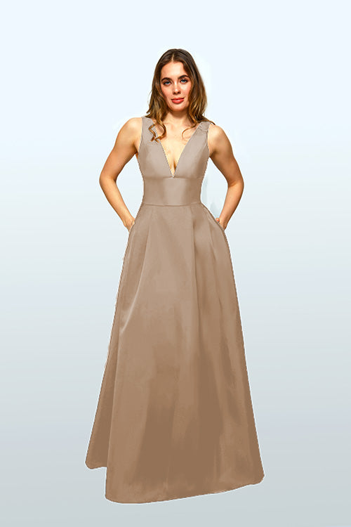 Bari Jay Bridesmaid Dress 2458 Taupe