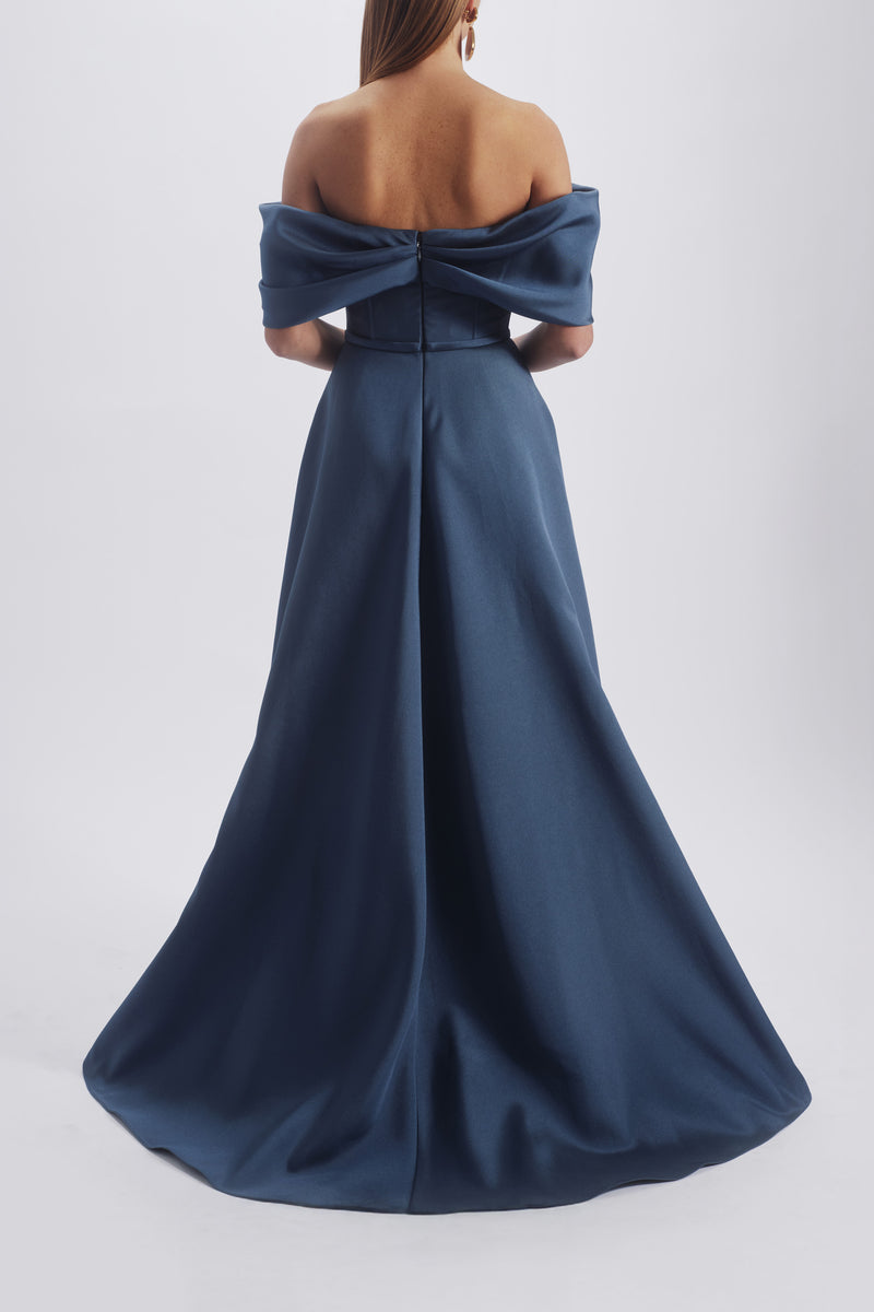 Amsale Evening Off The Shoulder BallGown P871M Mauve