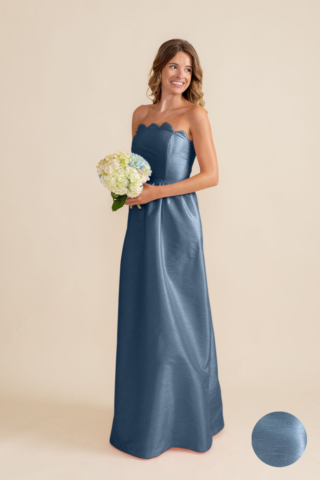 Wedgewood blue bridesmaid dresses sale