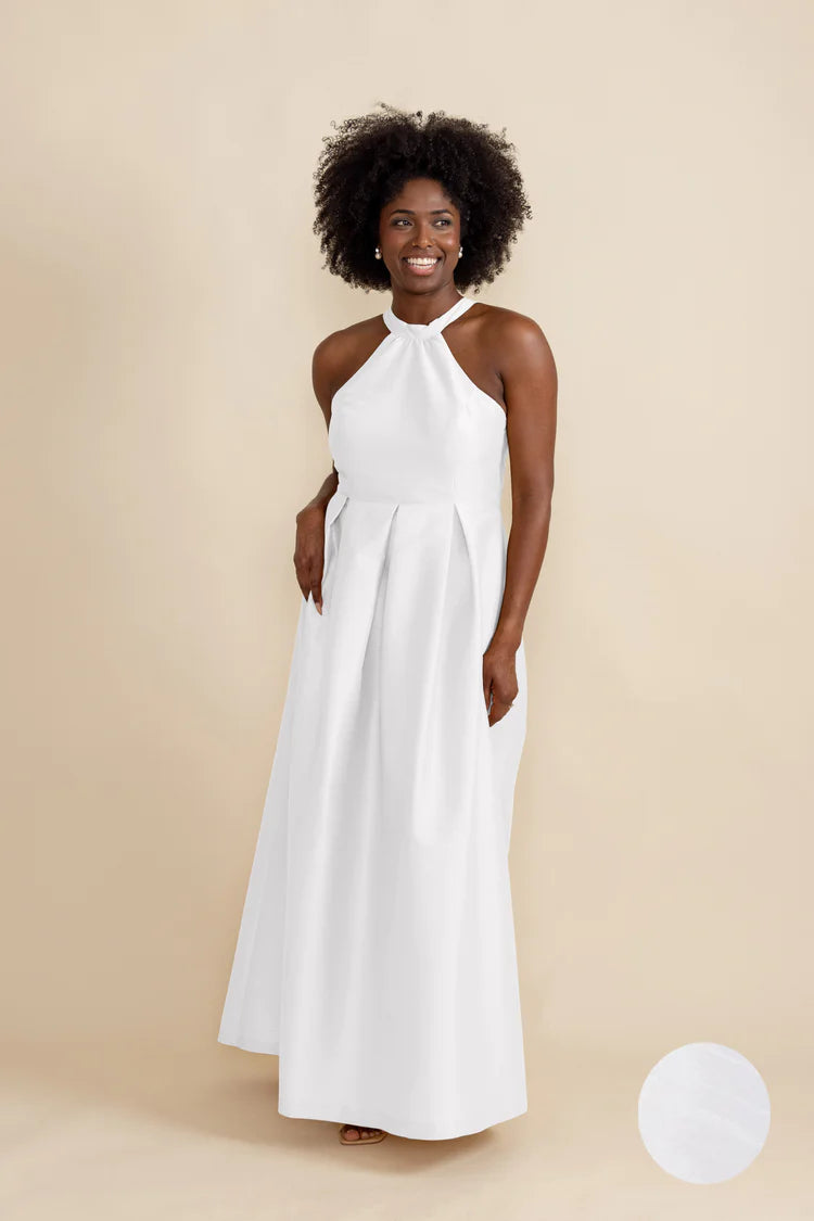 Abby Bodice with Dahlia Skirt in Shantung | Bella Bridesmaids Abby Bodice with Dahlia Skirt in Shantung | Bella Bridesmaids
