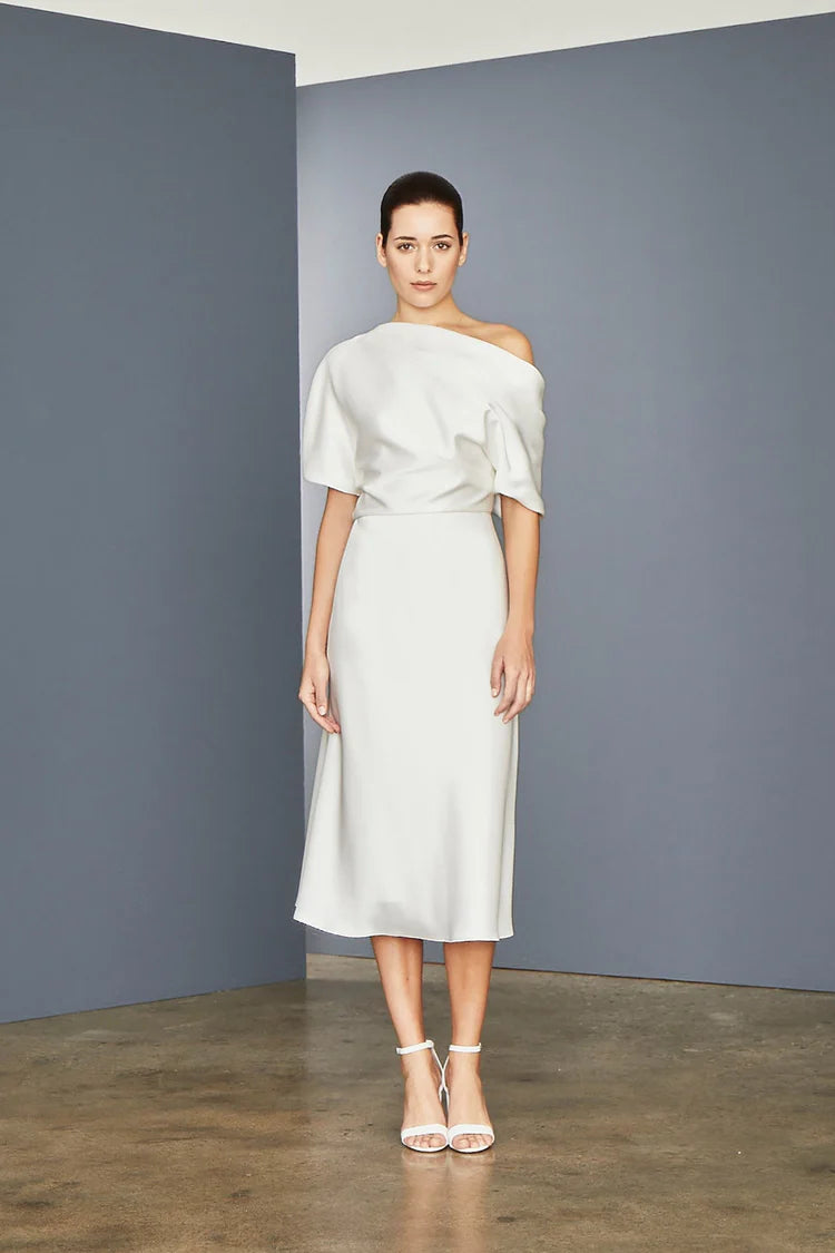 Amsale Little White Dress LW154 Amsale Little White Dress LW154
