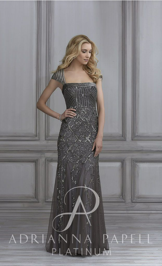 Platinum top silver dresses