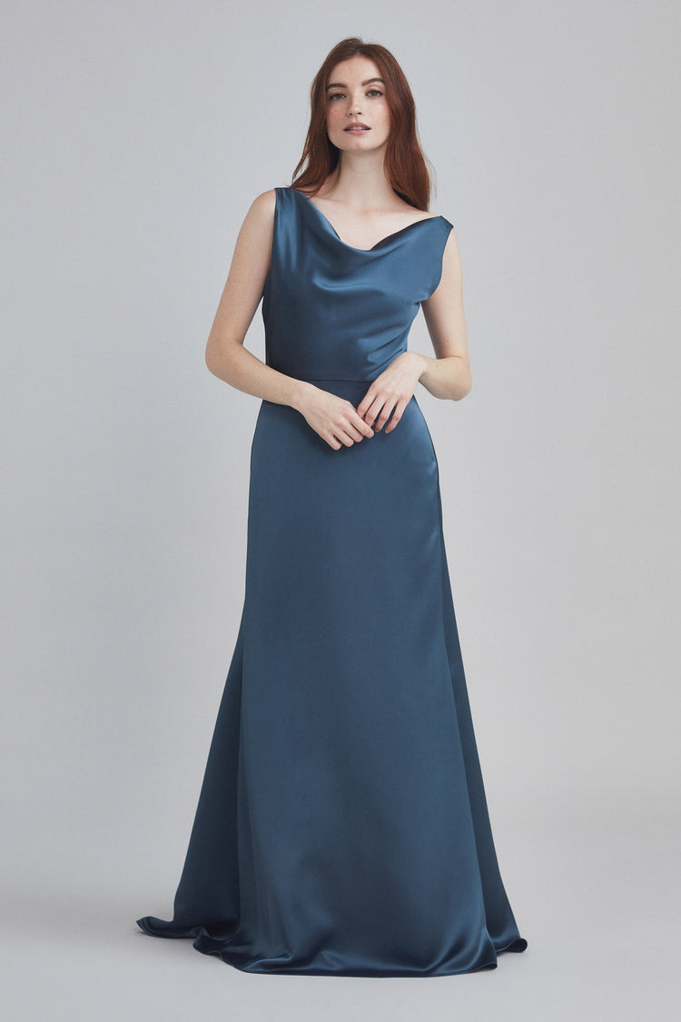amsale french blue bridesmaid dress Amsale Bridesmaid Dress Ronnie GB310S Olive