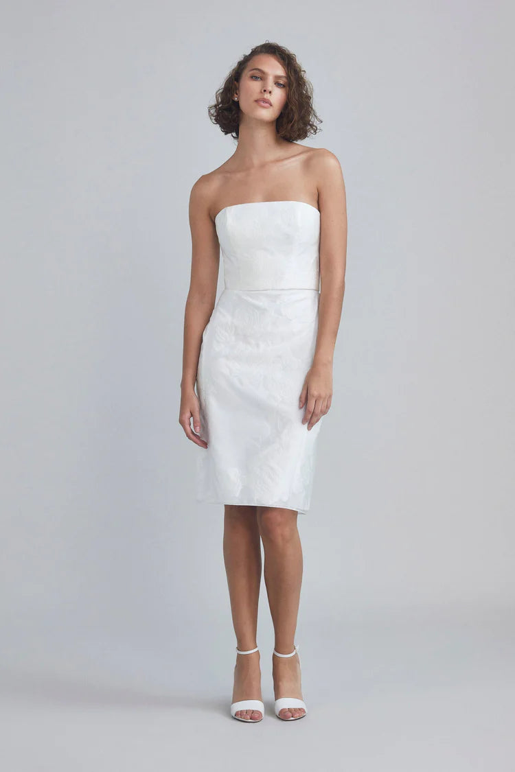 Amsale Little White Dress LW199