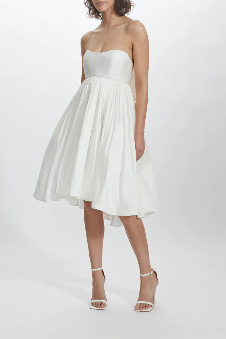 Amsale Little White Dress LW210