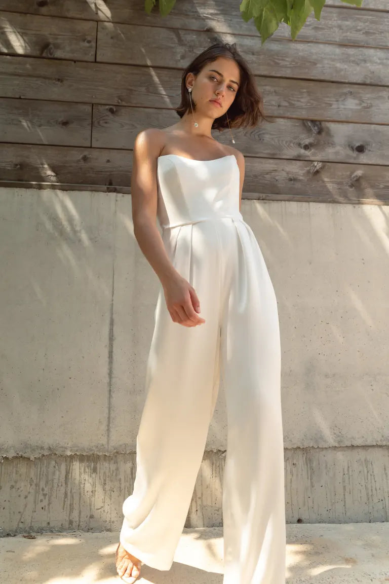 Jenny Yoo Little White Annika Jumpsuit Jenny Yoo Little White Annika Jumpsuit