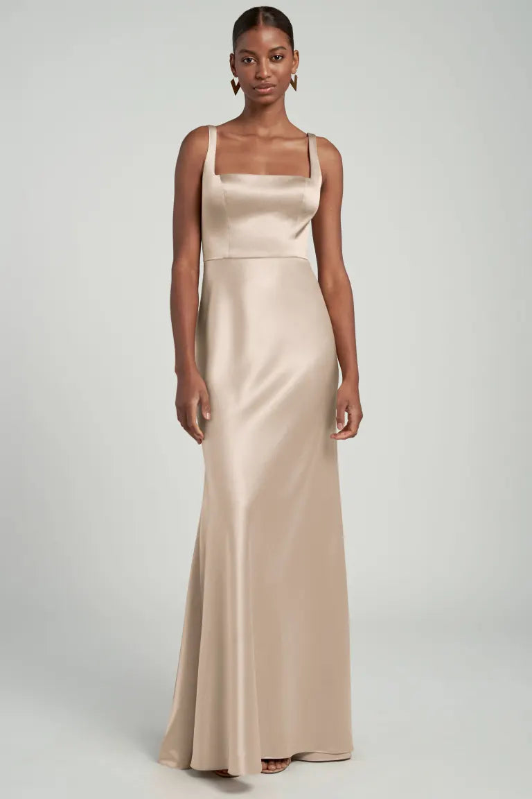 Jenny Yoo Bridesmaid Dress Ariana Pale Gold Jenny Yoo Bridesmaid Dress Ariana Pale Gold