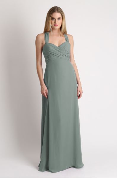 Sage Bridesmaid Dresses by Bari Jay