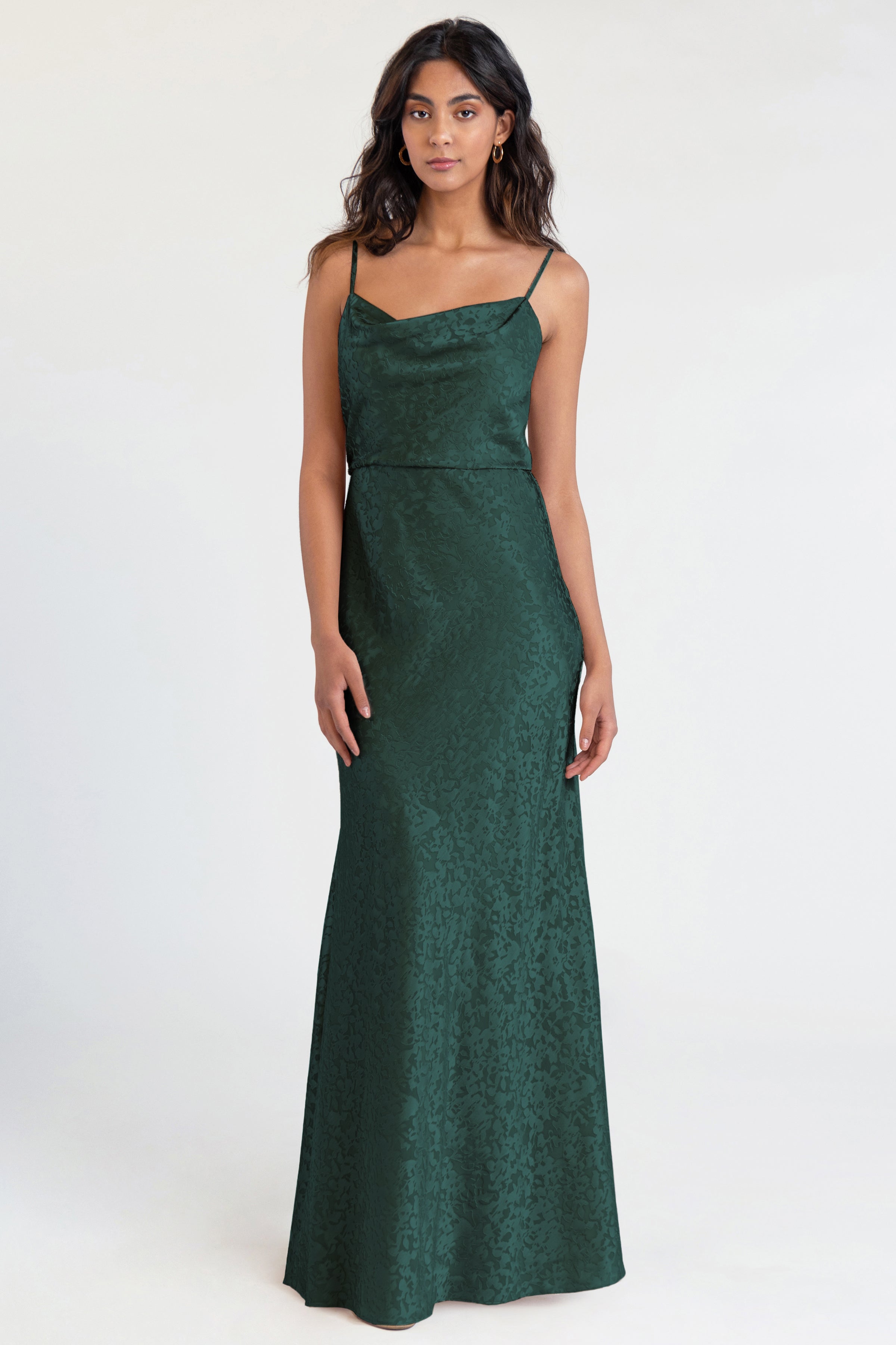 Jenny Yoo Bridesmaid Dress Dahlia Gemma Satin Emerald Jenny Yoo Bridesmaid Dress Dahlia Gemma Satin Emerald