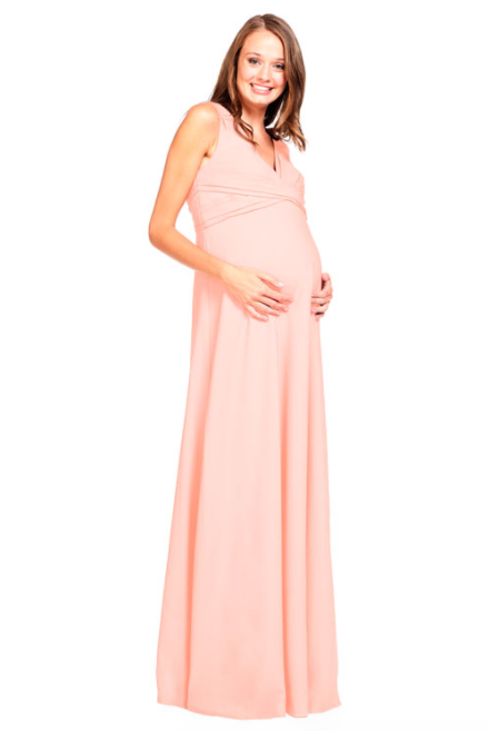 Bari Jay Maternity Bridesmaid Dress Style 2020 (M) Deco Peach Bari Jay Maternity Bridesmaid Dress Style 2020 (M) Deco Peach