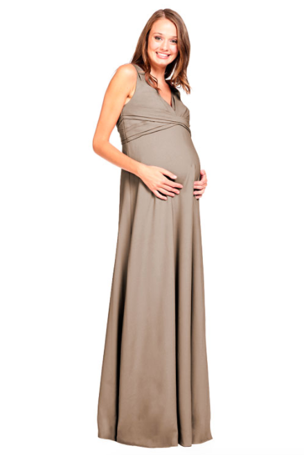 Bari Jay Maternity Bridesmaid Dress Style 2020 M Deep Mocha