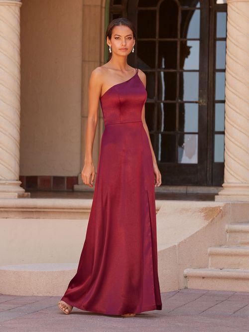 david s bridal maroon dress