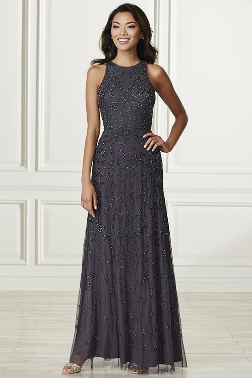 adrianna papell navy sequin dress Adrianna Papell | Dress Gala - 40399