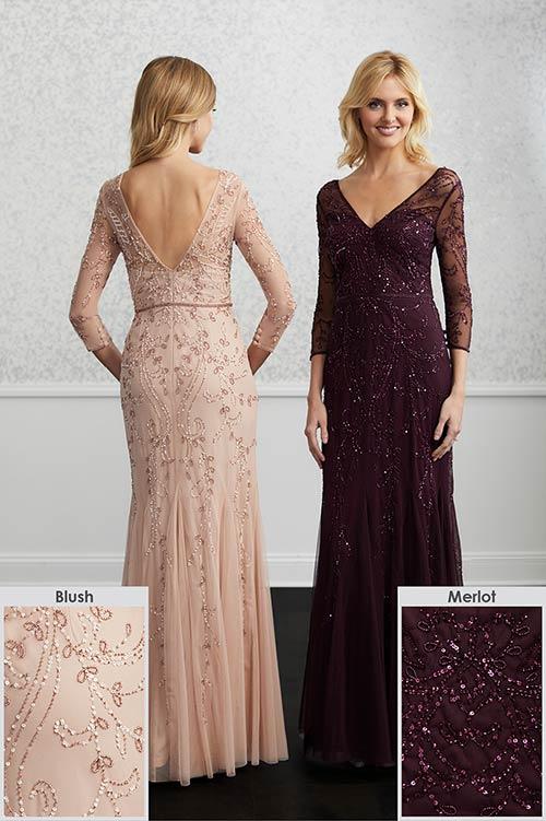 Adrianna Papell Platinum Bridesmaid Dress 40222 & Bella Bridesmaids