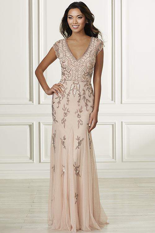 Adrianna Papell Platinum Bridesmaids Dress 40352 main image 0