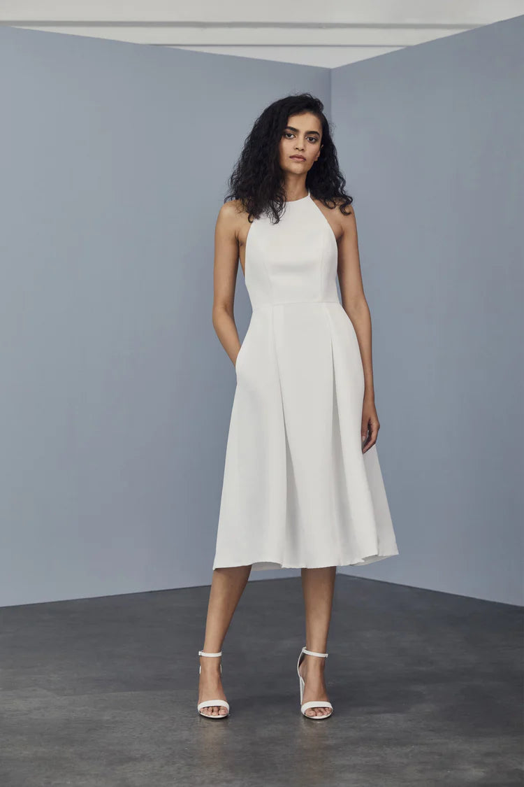 Amsale Little White Dress LW162