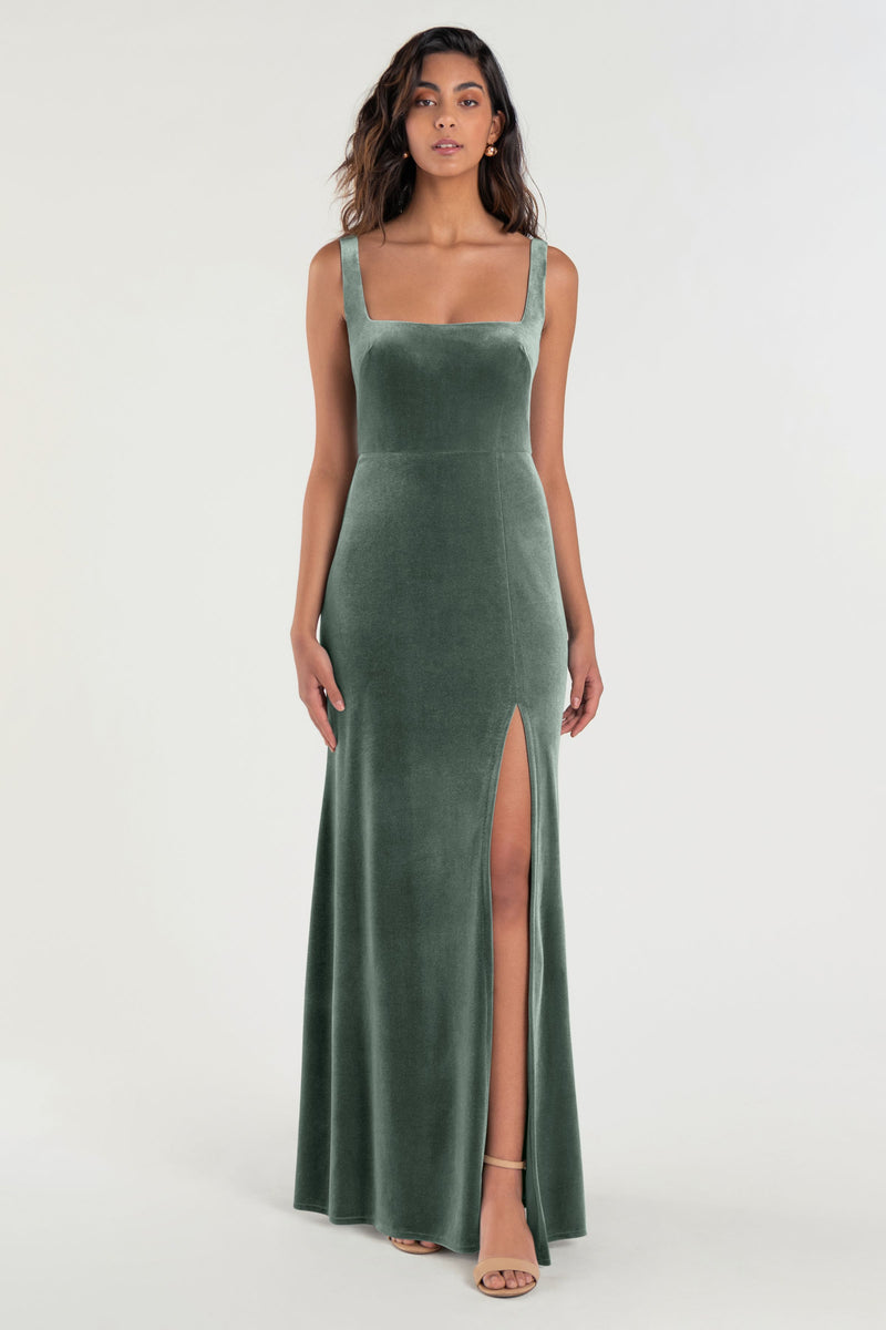 velvet bridesmaid dresses jenny yoo Jenny Yoo Bridesmaid Dress Mara Olive