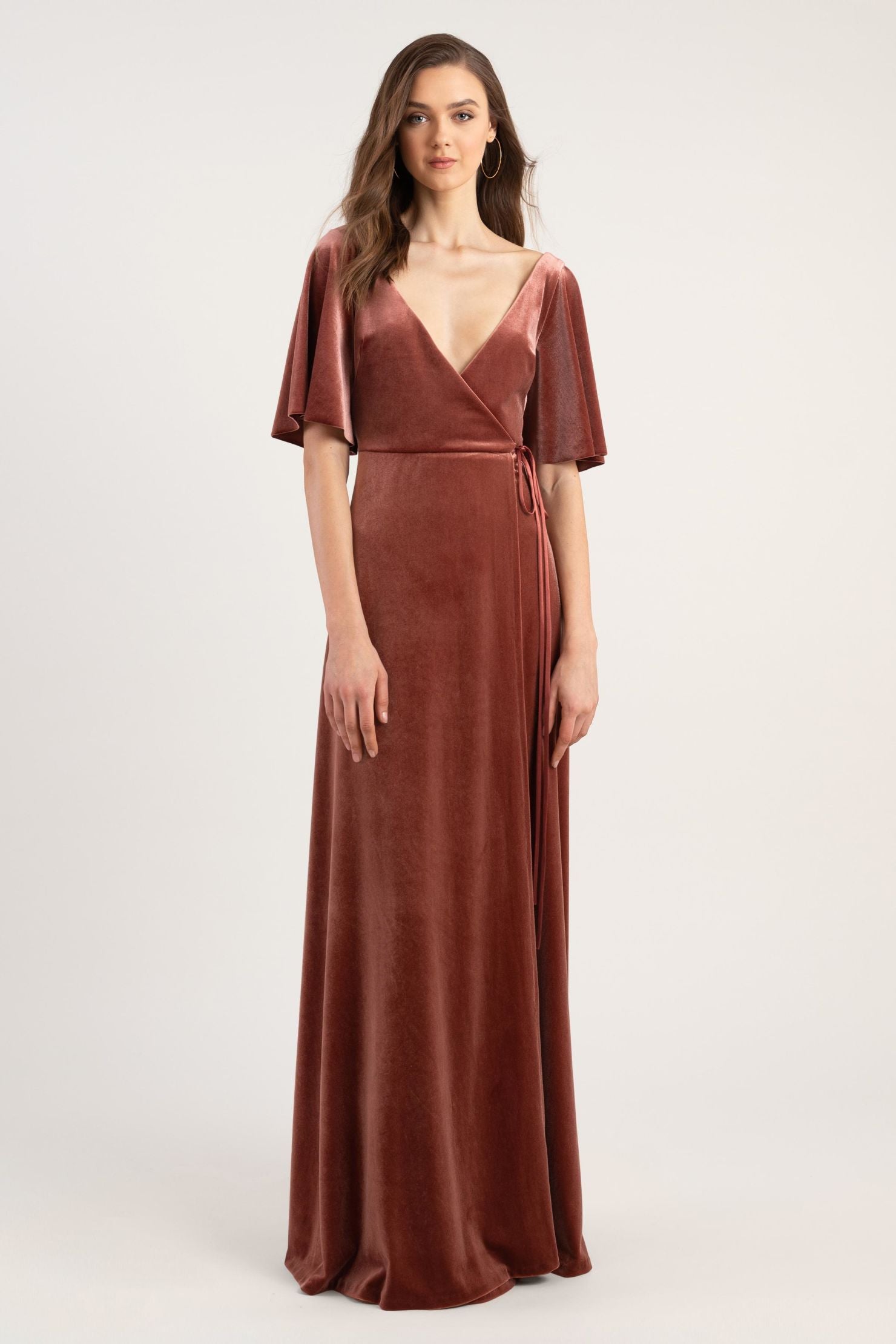 Velvet Bridesmaid English Rose Velvet Dress Jenny Yoo Ellis Velvet