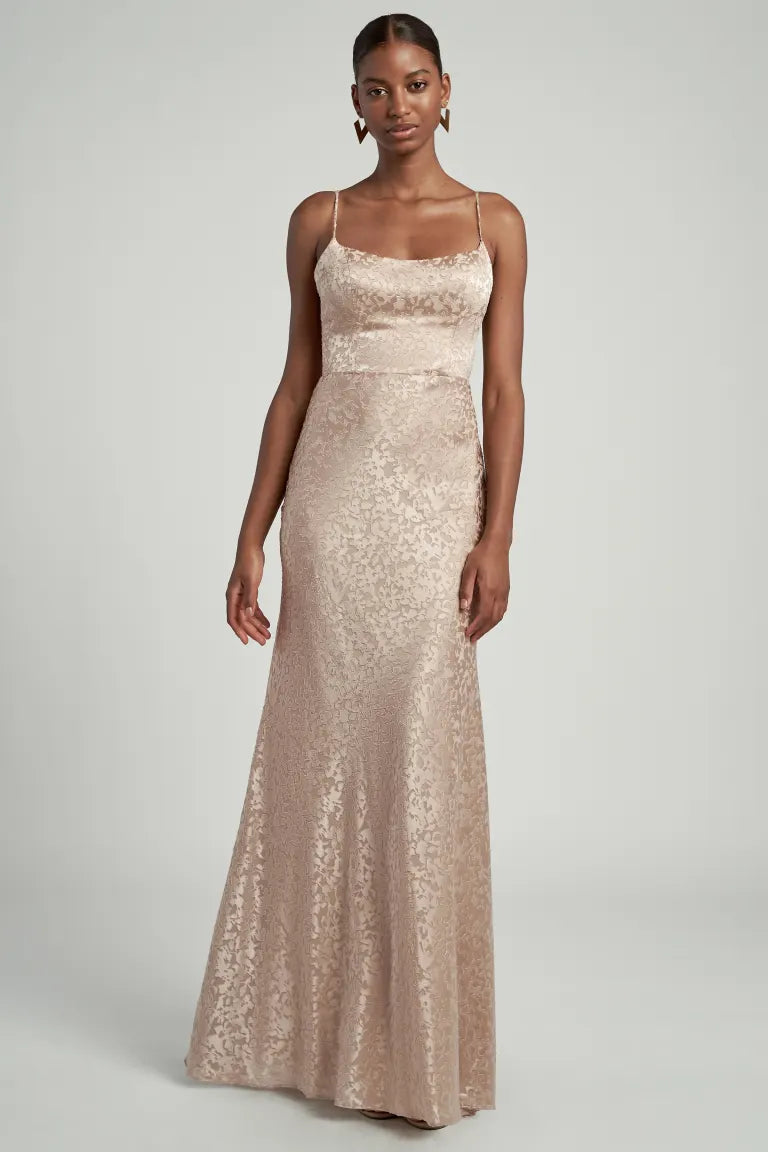 Jenny yoo sales champagne bridesmaid dress