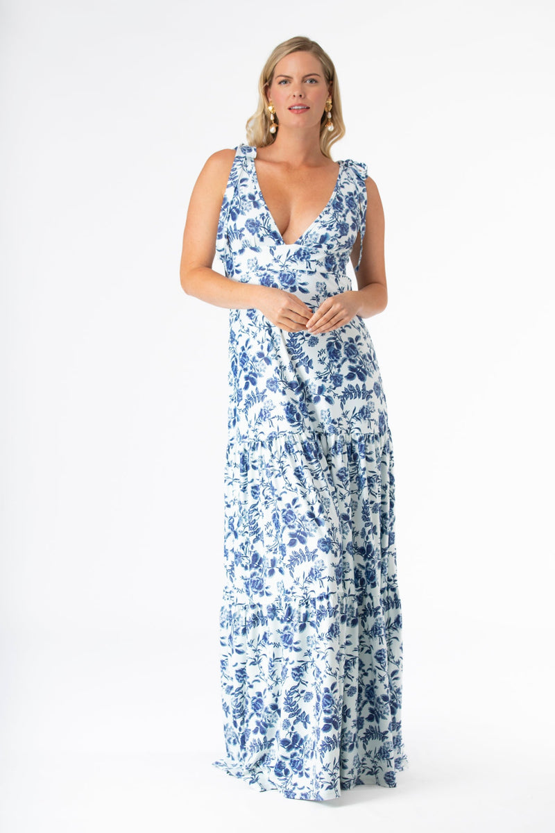 Clementine Dress in Evening Garden M