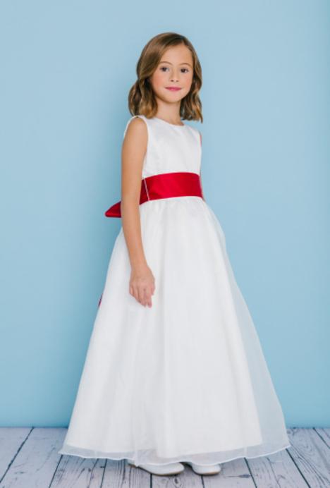 Rosebud Fashions Flower Girl Dress Style 5101 White Rosebud Fashions Flower Girl Dress Style 5101 White