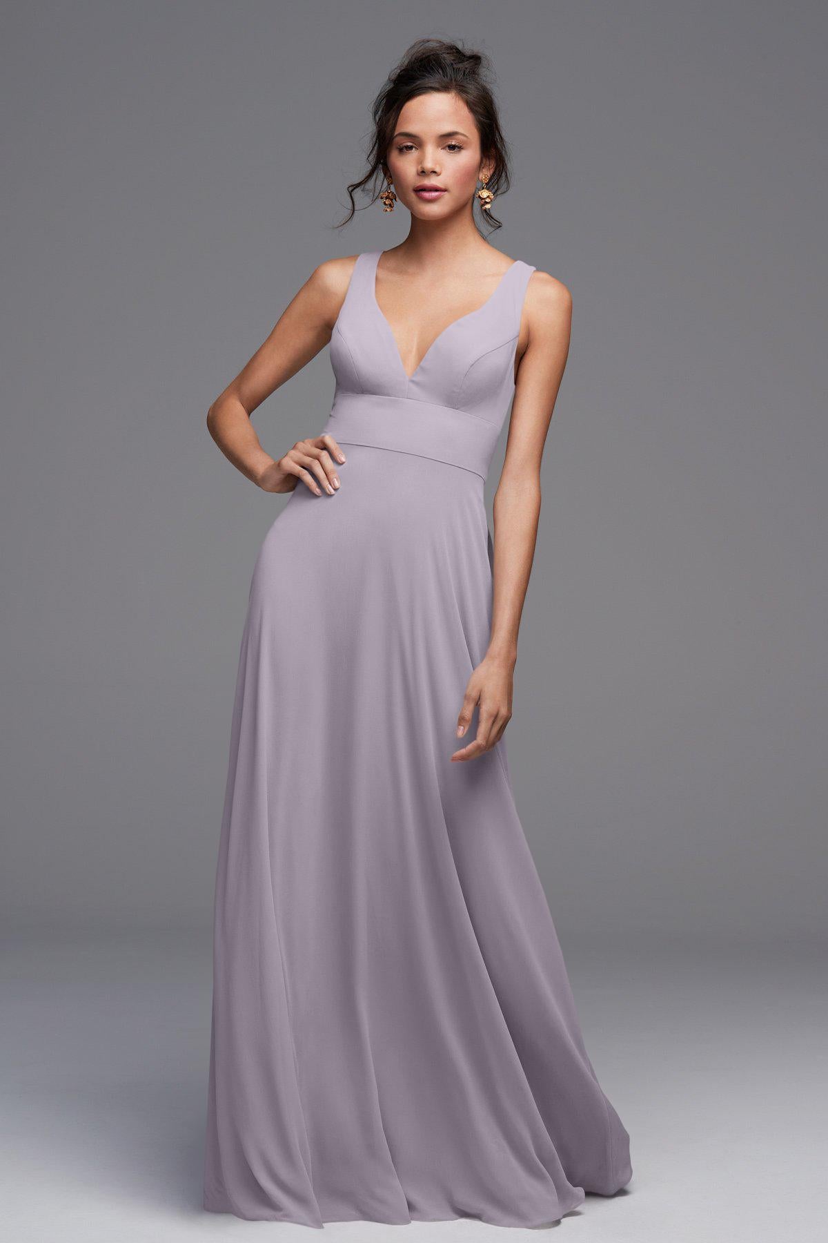 Light Purple Grey Bridesmaid Dresses