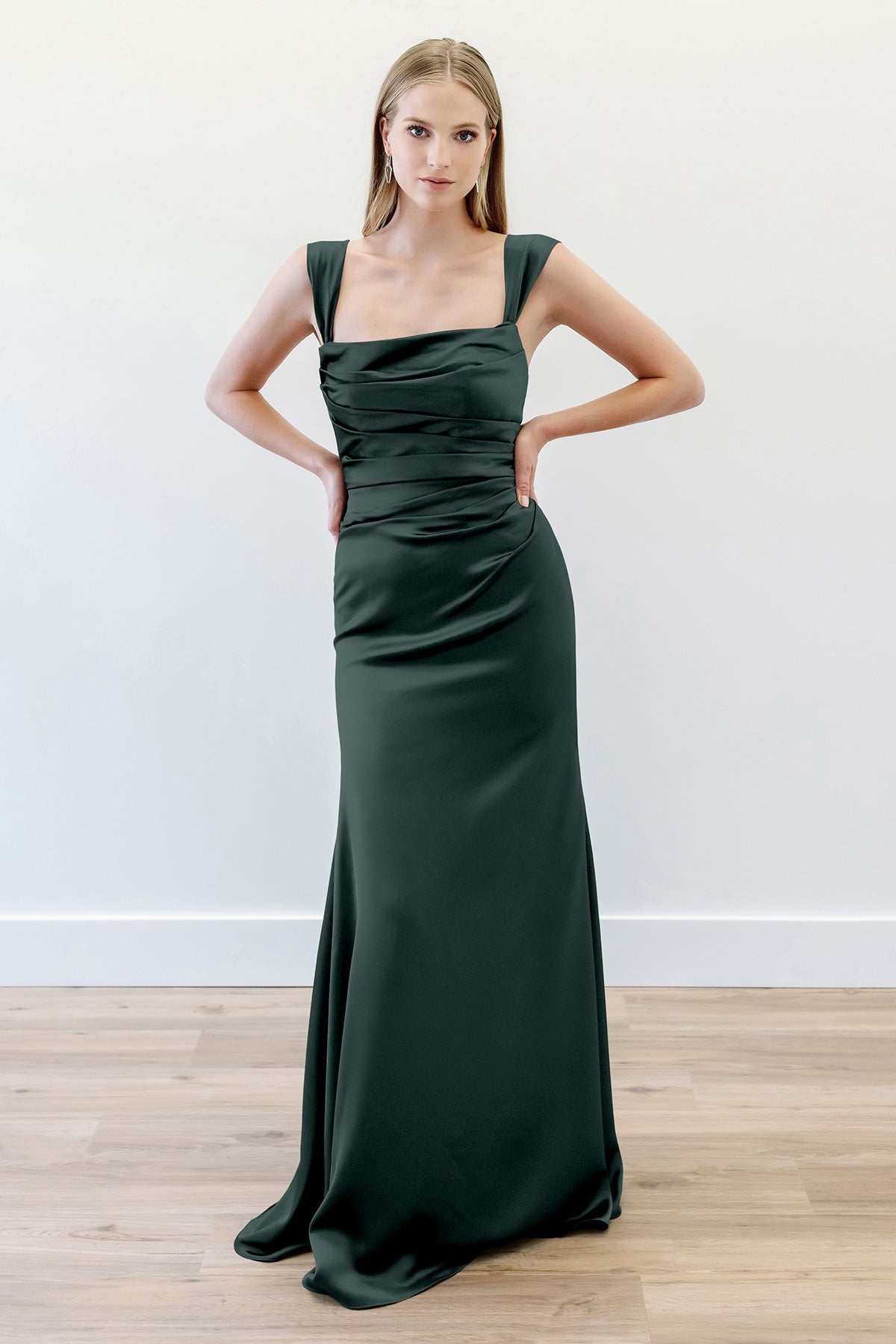 Watters Bridesmaid Dress Mateo 3403 Evergreen