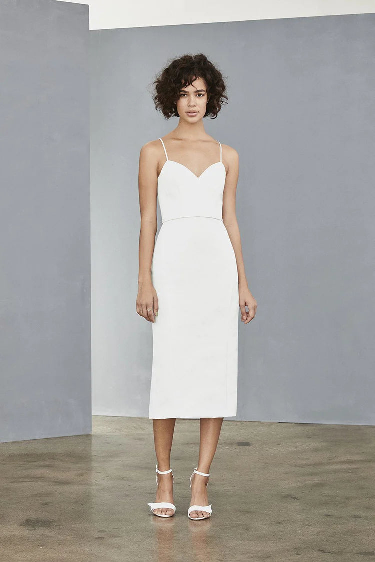 Amsale Little White Dress LW139