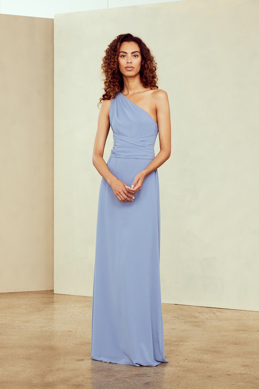 Nouvelle Amsale Bridesmaid Dress Athena Slate