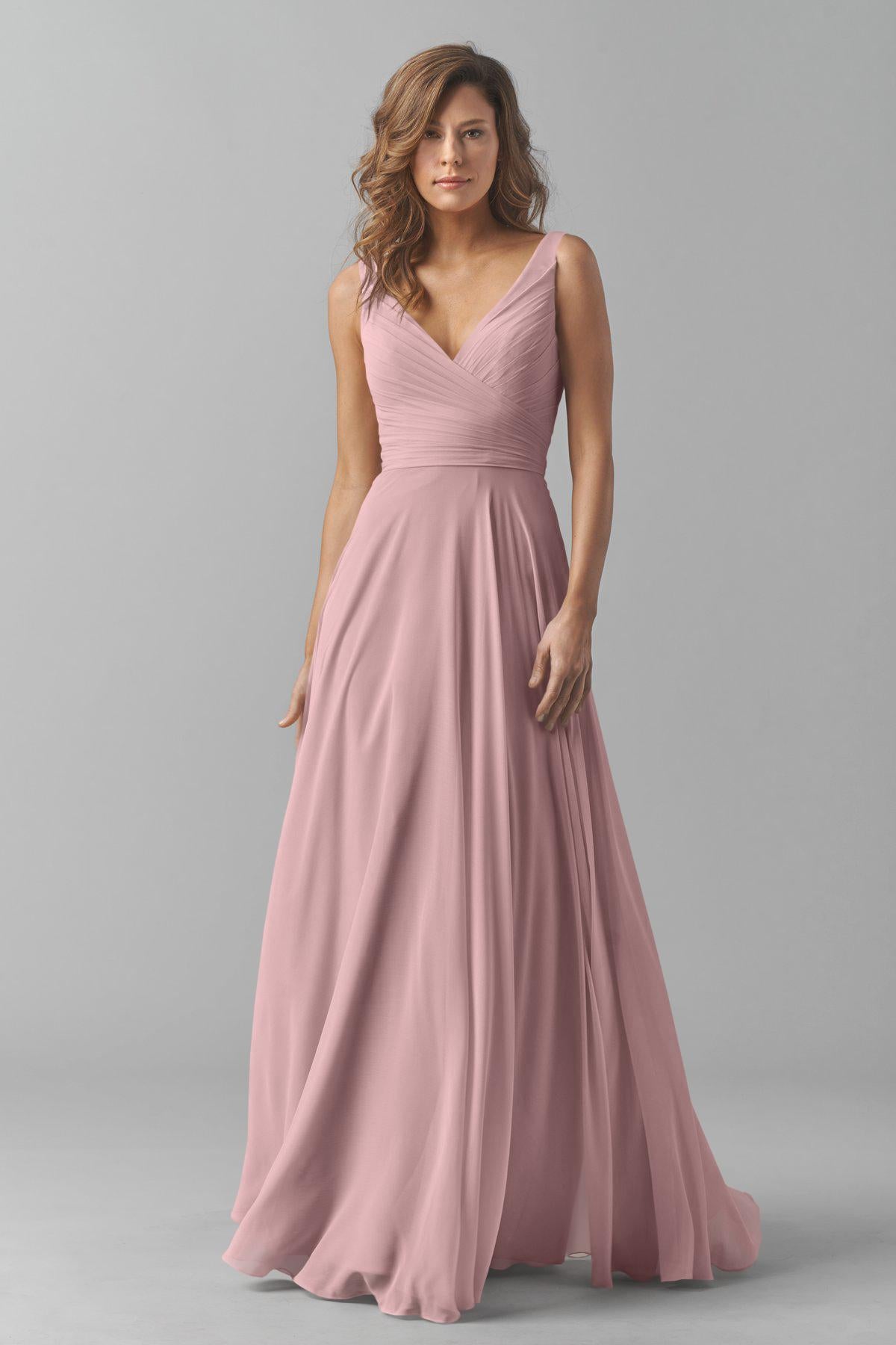 Peach meringue outlet bridesmaid dress