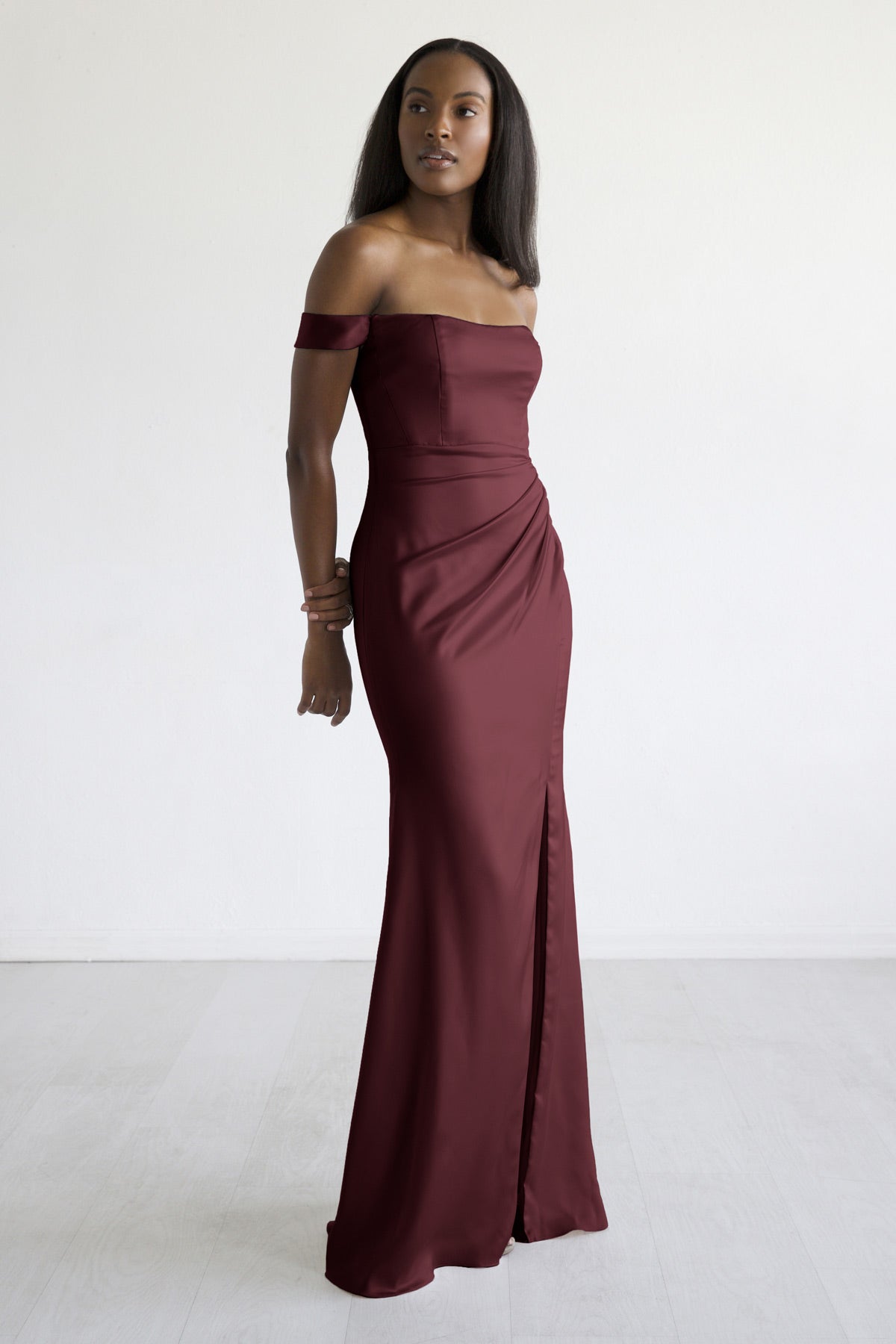 Watters Bridesmaid Dress 9404 Malbec