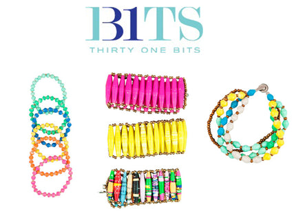 Beaded bracelets with the words 