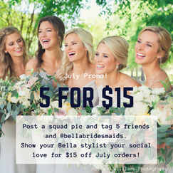 5 for $15 in July!