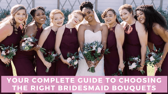 Bridesmaids with bouquets