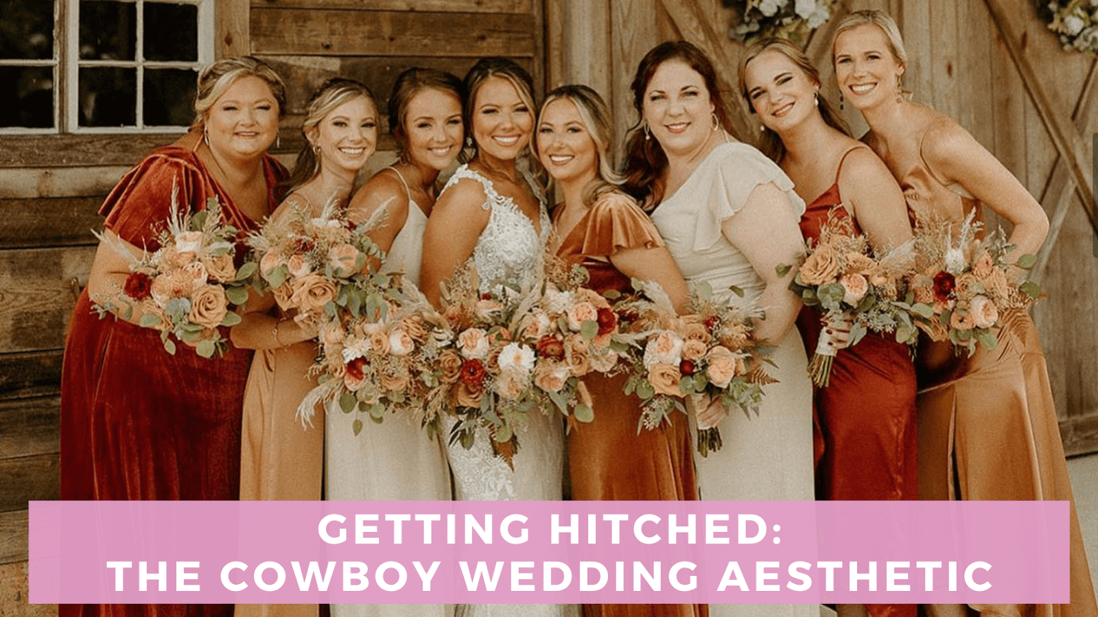 The Brides Wore Custom Cowboy-Inspired Outfits for Their Fall