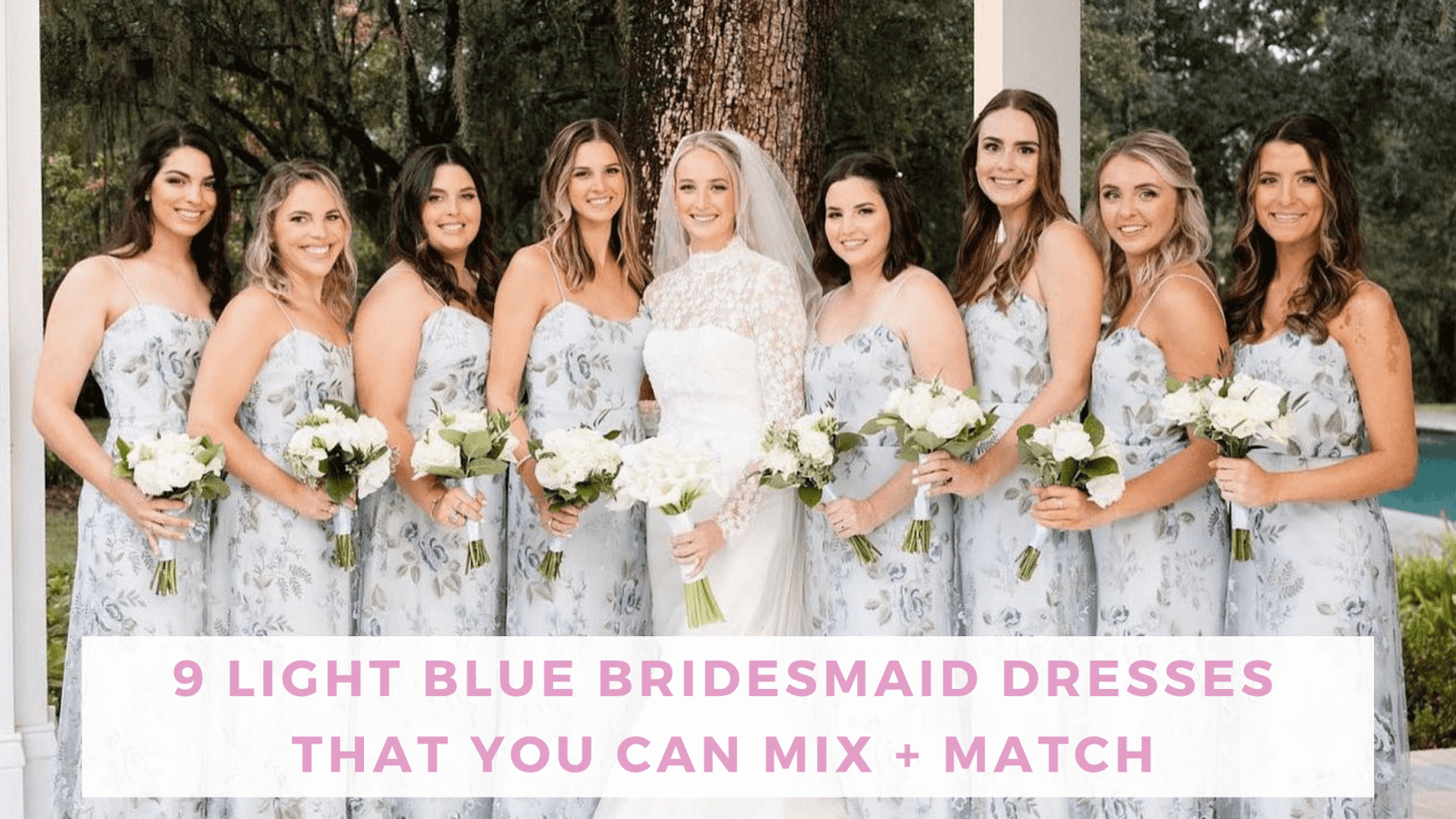 Deep V-neck Chiffon Maxi Bridesmaid Dress In Sky Blue