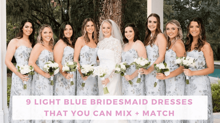 9 Light Blue Bridesmaid Dresses That You Can Mix and Match